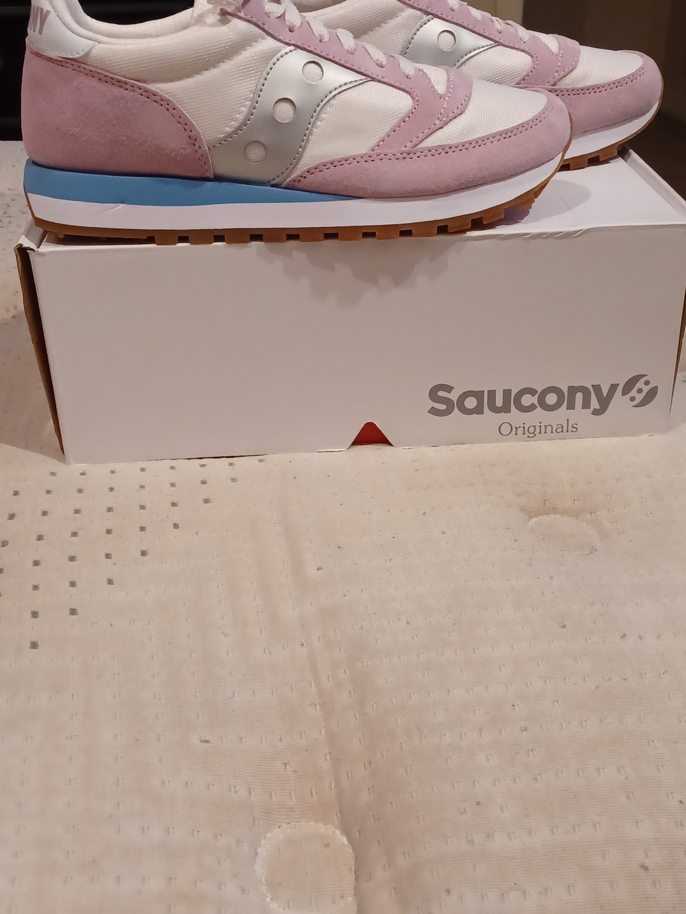 Saucony Pink & White Women's Sneakers View 5
